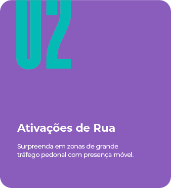 ativações de rua